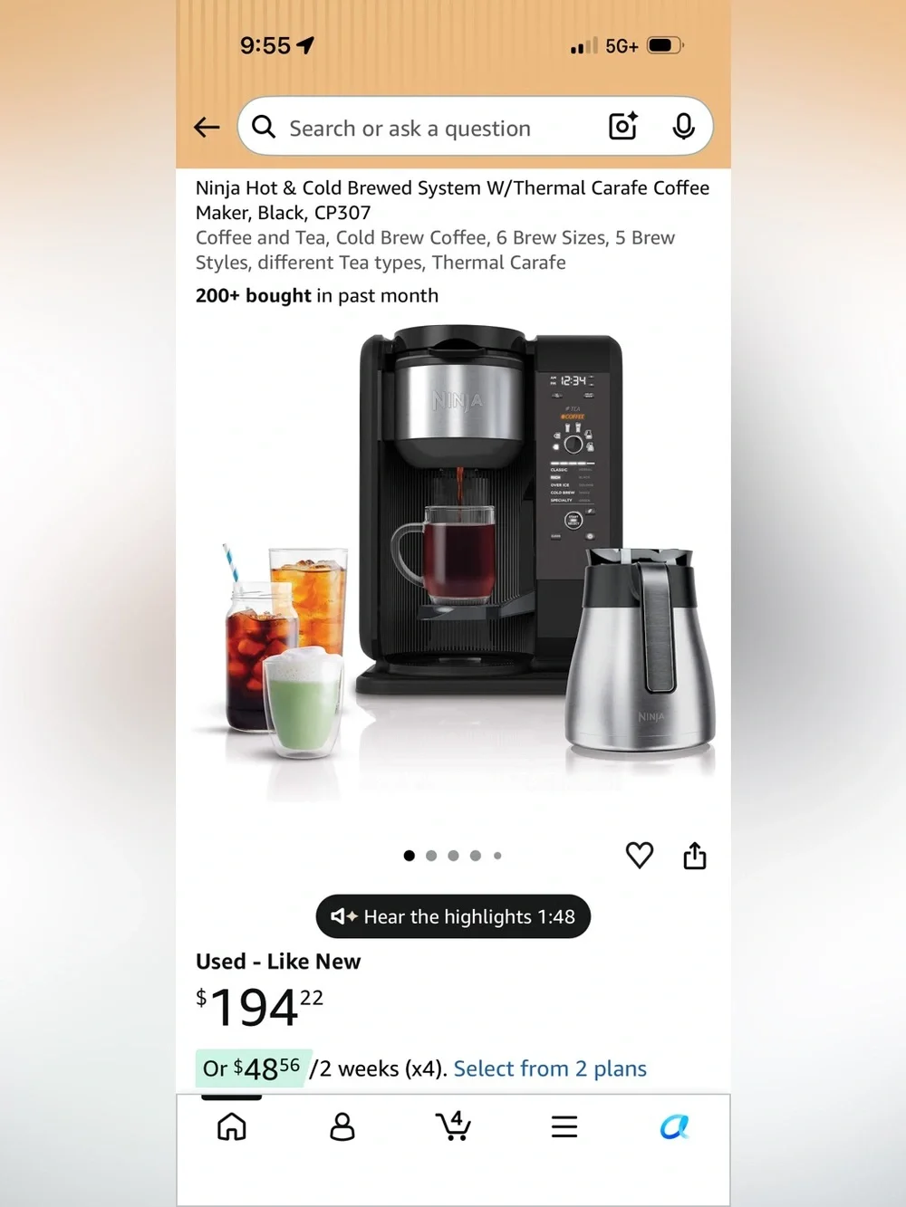Ninja coffee maker